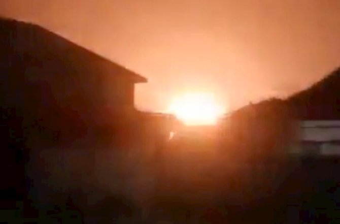 Rusiyanın Krımda daşıdığı "Kalibr" raketləri bombalanıb - Video