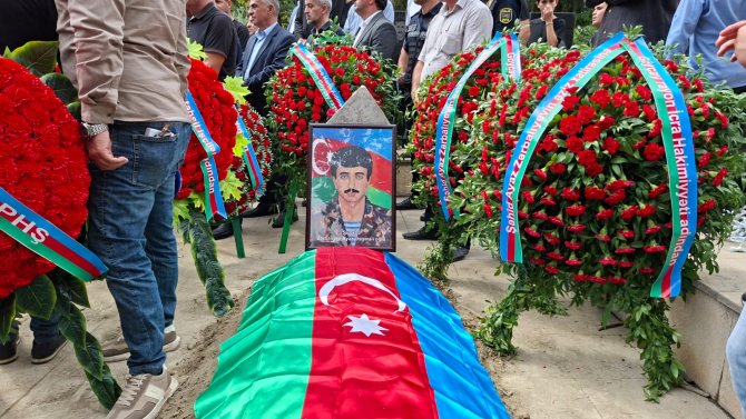 Göyçayda şəhid Ayaz Zərbəliyevlə vida mərasimi keçirildi